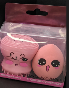 Octopus Cleansing Brush & Beauty Blender Set