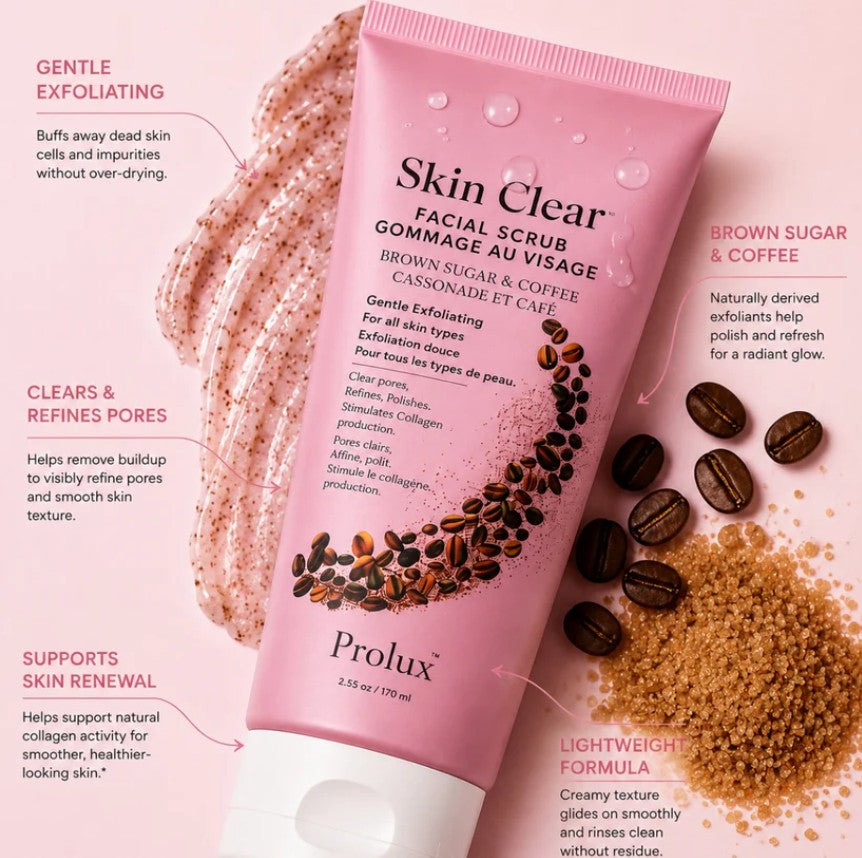 Prolux Skin Clear Brown Sugar & Coffe Facial Scrub