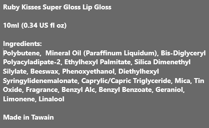Ruby Kisses Super Gloss Lip Gloss