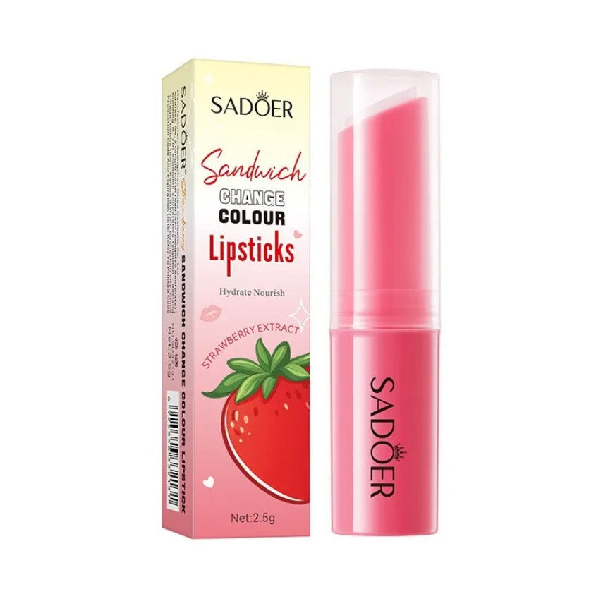 SADOER Sandwich Color Changing Lip Balms