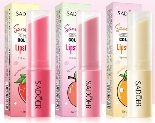 SADOER Sandwich Color Changing Lip Balms