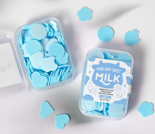 Laikou Sakura, Milk, and Vitamin C Hand Soap Petals Set