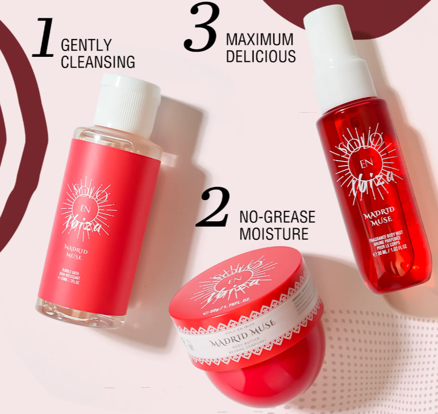 Solo en Ibiza Bath & Body Travel Sets