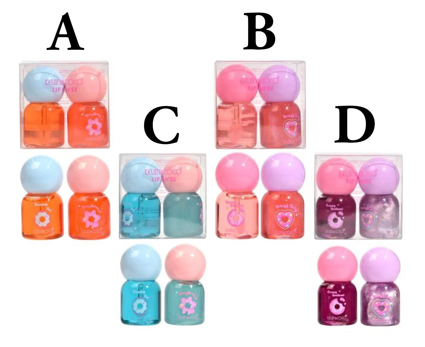 Kevin & Coco Sweet Berry Lip Gloss Duo Set